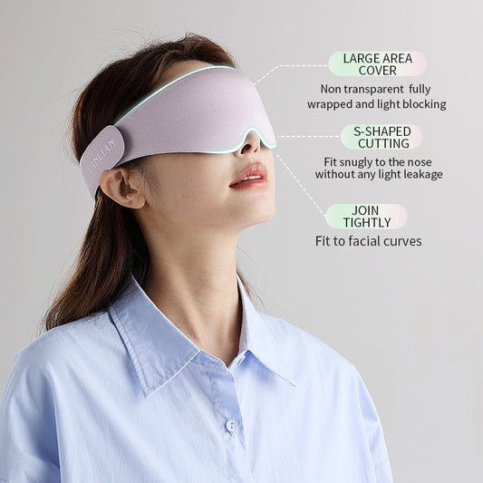 Light-shading Sleep Aid Eye Mask, Which Can Be Used For Travel And Home Office, Skin-friendly And Comfortable 3D Eye Mask, Shading And Breathable To Relieve Eye Fatigue