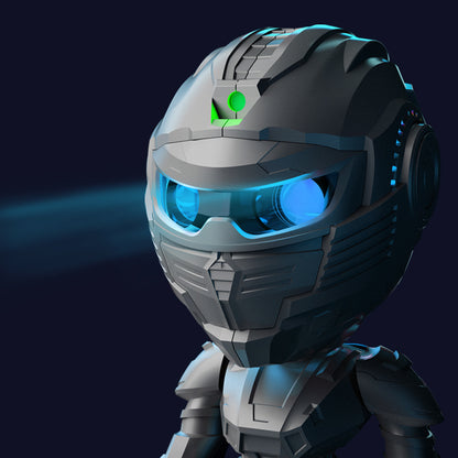 Hot-selling Mecha Samurai Starry Sky Projection Night Light, An Ambient Light That Can Be Customized. It's A Popular Cross-border Product, A Small Night Light For Children's Bedrooms.